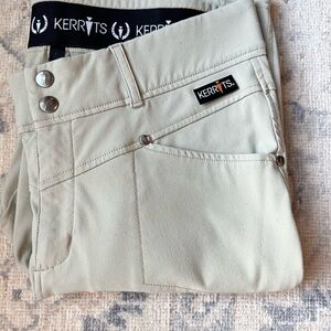 Kerrits Womens Crossover Knee Patch Riding Breeches GUC
